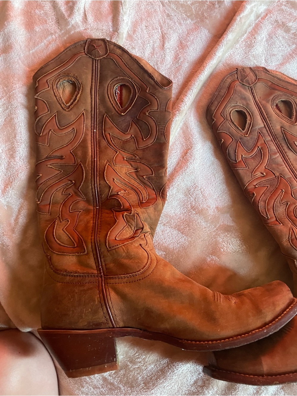 Twisted X Women's Distressed Saddle Brown Western Boots